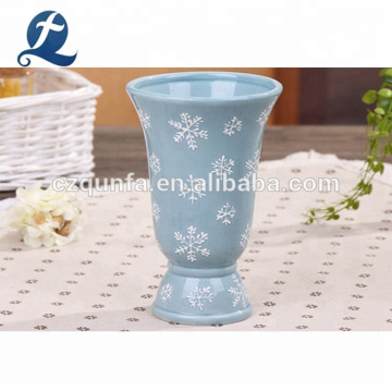 Big Mouth Vase Garden Display Stand Planter Ceramic Floor Pot